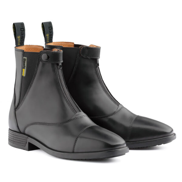 Stivaletti Daslò Gold in pelle con zip