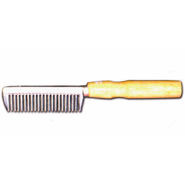 Pettine con manico in legno